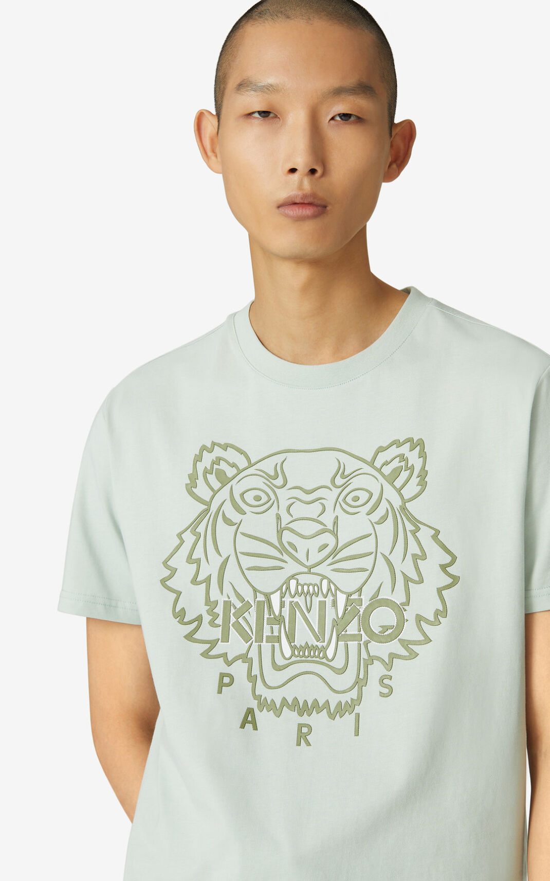 Camisetas Kenzo Tiger Hombre Verde Oliva Verde WIM563794